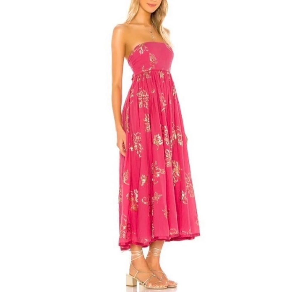 Free People’s pink cotton dress.